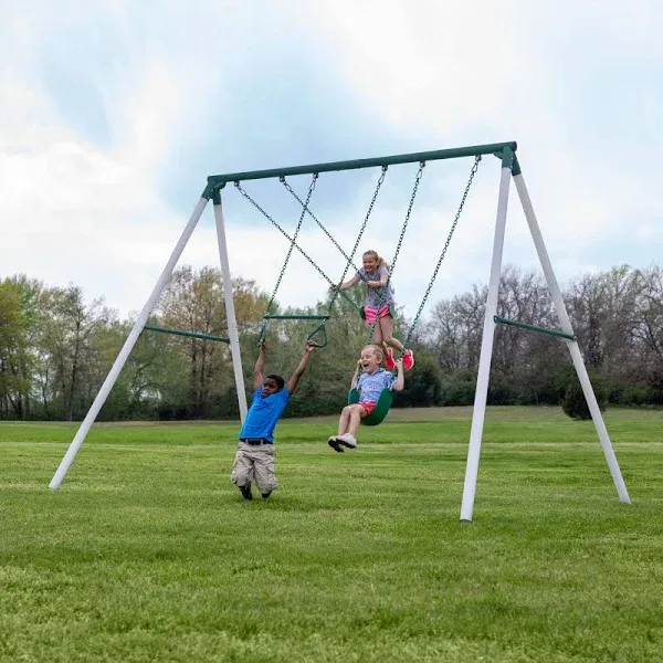 Backyard Discovery Big Brutus Heavy-Duty Metal A-Frame Swing Set