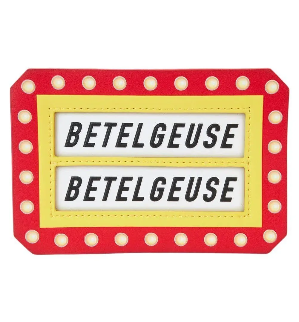 Loungefly Beetlejuice Here Lies Betelgeuse Large Cardholder Yellow