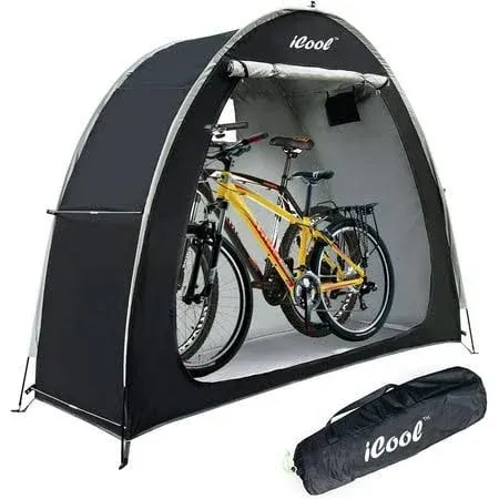 Outdoor Bike Covers Storage Shed Tent Oxford Waterproof Aluminum Alloy Bracket