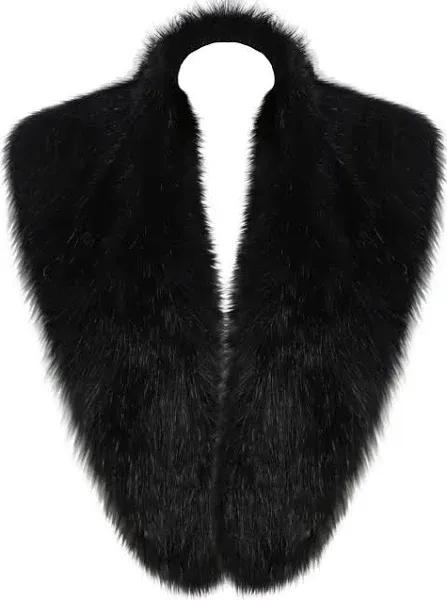 La Carrie Women's Faux Fur Collar Scarf Wrap Shawl