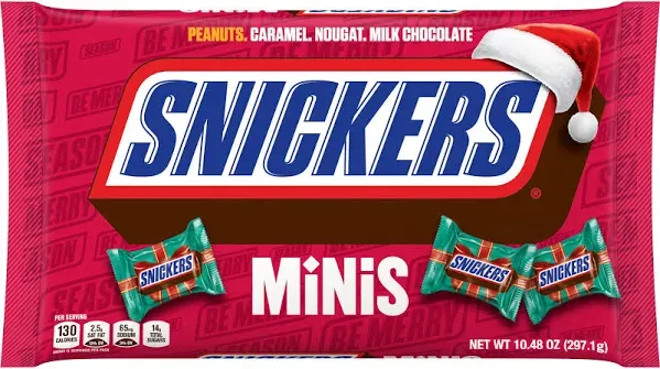 Snickers 10.48 oz Christmas Minis - 453791 | Blain's Farm & Fleet