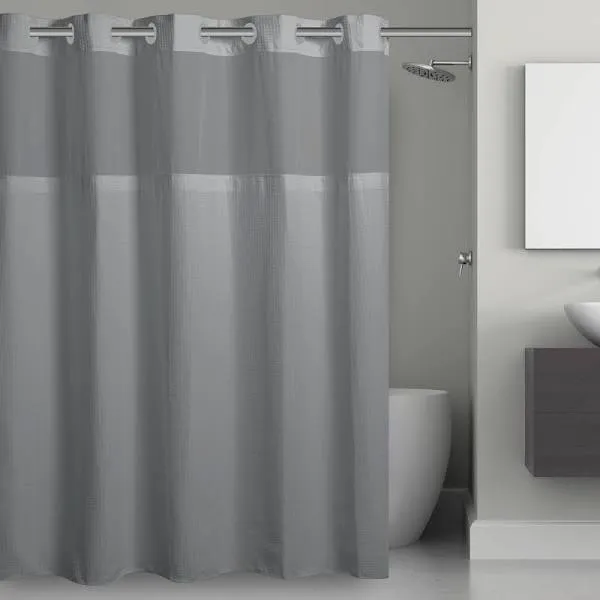 Hookless 3-in-1 Shower Curtain Microfiber 71&#034; x 74&#034; RBH105MY602ST