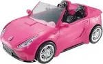 Barbie Glam Pink Glitter Convertible 2 Seater Doll Car/ Seat Belt - Preowned