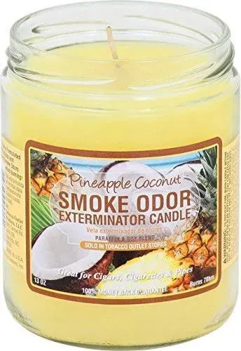 Smoke Odor Exterminator Jar Candles Pineapple & Coconut