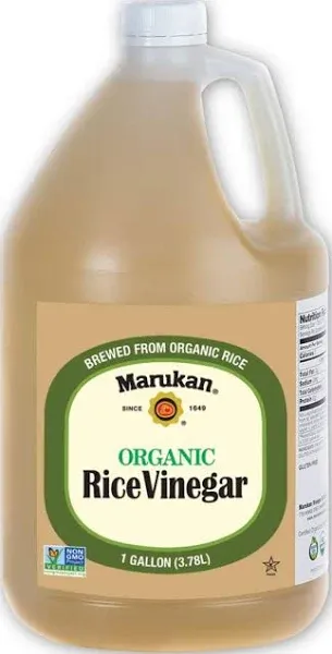 Marukan Organic Unseasoned Rice Vinegar, 1 Gallon (Pack of 1)