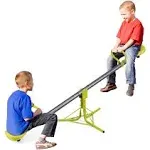 Costzon Teeter Totter Seesaw for Kids Outdoor, Preschool Swivel Seesaw Playground Equipment, 360 Degree Rotation, Indoor Outdoor Play Equipment for Toddlers, Suitable for Home, Backyard Gift Christmas