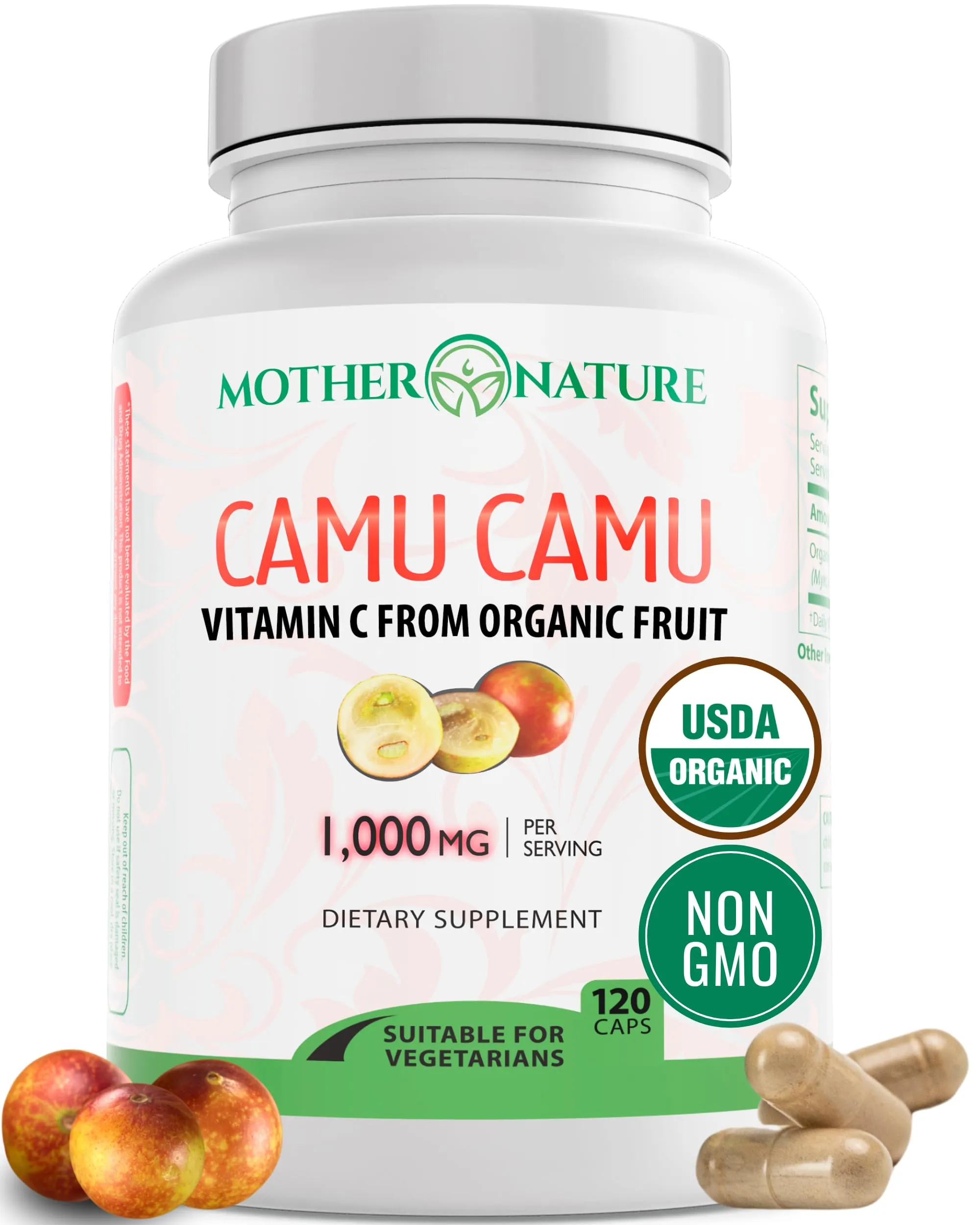 Mother Nature Organics Camu Camu Capsules