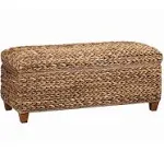 Coaster Furniture Laughton Woven Banana Leaf Trunk Amber 500215