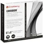 Cranberry USA CR8266 Carbon Dental Dam, Latex Powder-Free, Spearmint Scented, Black, 6" x 6" size, Pack of 36