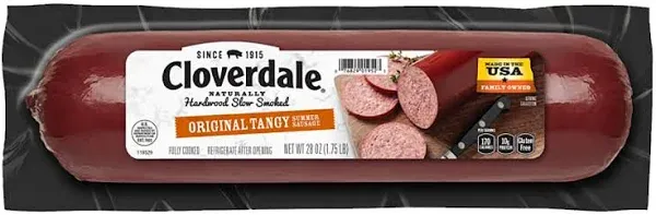 Cloverdale Foods Company Garlic Tangy Summer Sausage