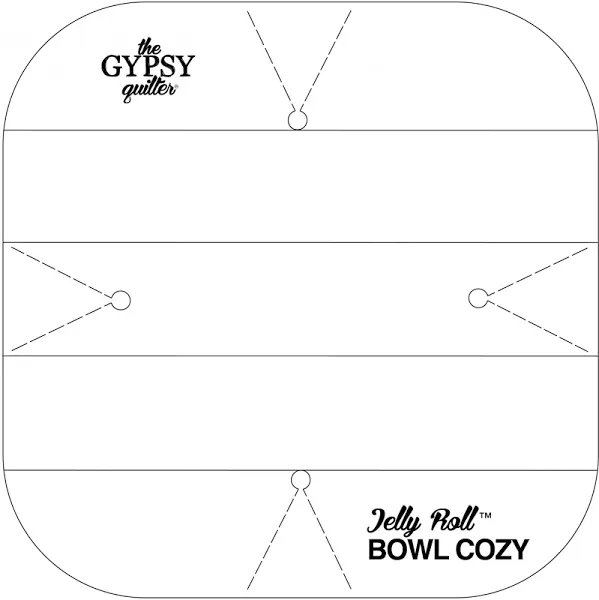 Jelly Roll Bowl Cozy Templates-Acry<wbr/>lic, 2.5 Inches