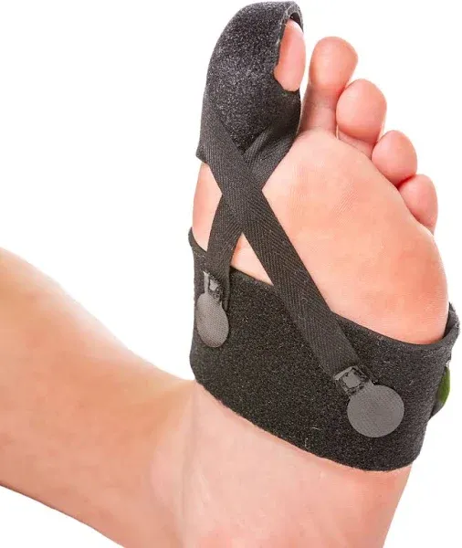 BraceAbility Turf Toe Brace - Soft Big Toe Taping Splint Straightener Wrap with