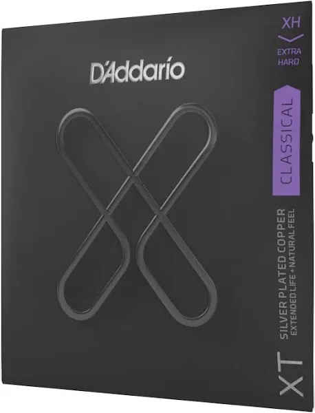 D'Addario XT Coated Classical Guitar Strings - XTC44 - Extended String Life with Natural Tone & Feel - Extra Hard Tension