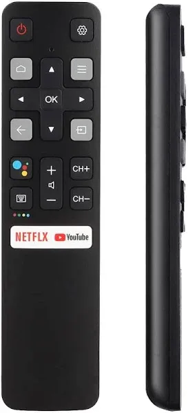 Universal Remote for All TCL Smart TV, TV Remote Control Replacement RC802V for All TCL TV Android 4K TVs - No Setup Required [Without Voice Command]