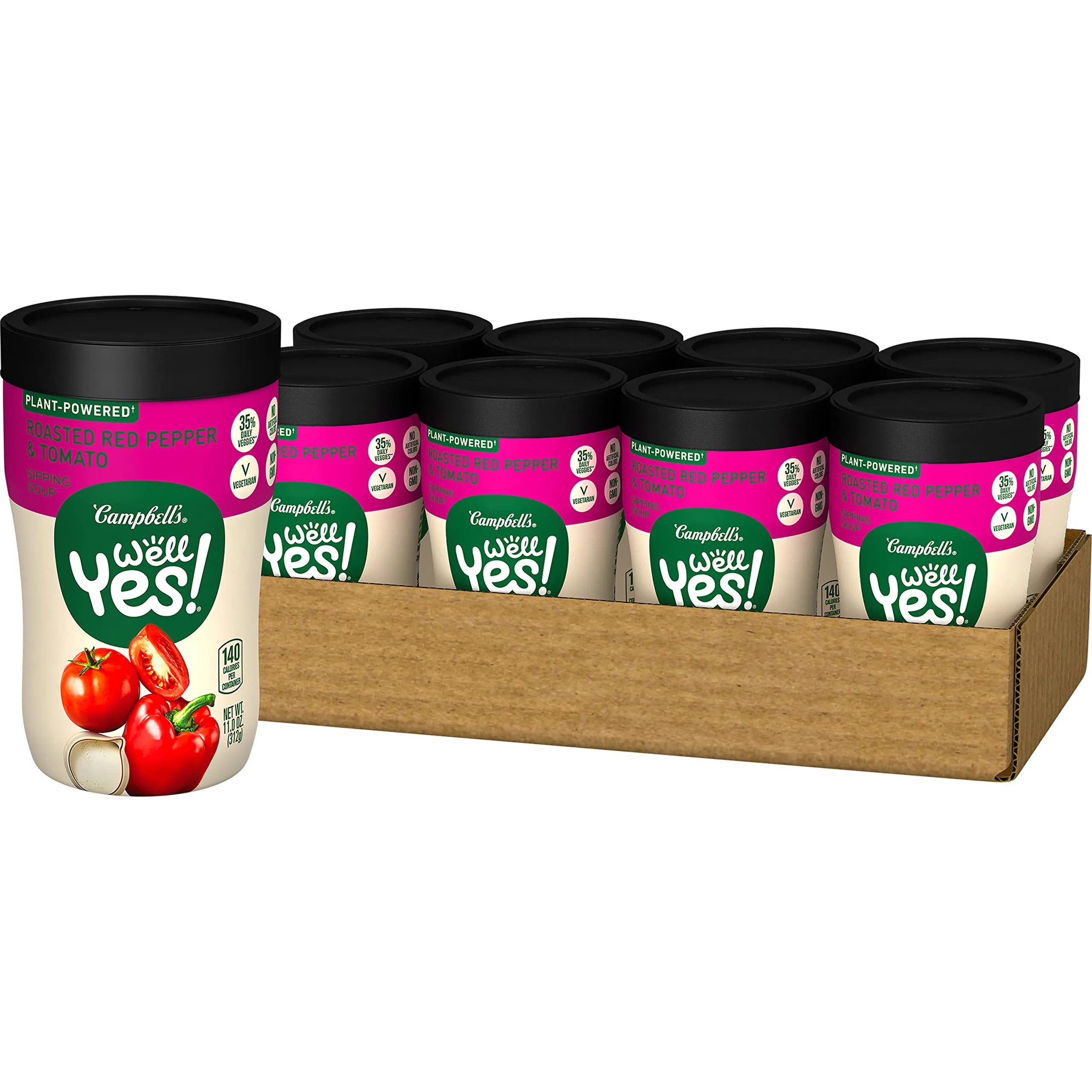 Campbell's Well Yes! Roasted Red Pepper & Tomato Sipping Soup (11 oz)