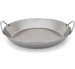 Matfer Bourgeat Black Carbon Steel Paella Pan, 14 1/8"