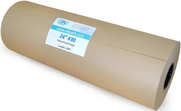 IDL Packaging Large Brown Kraft Paper Roll