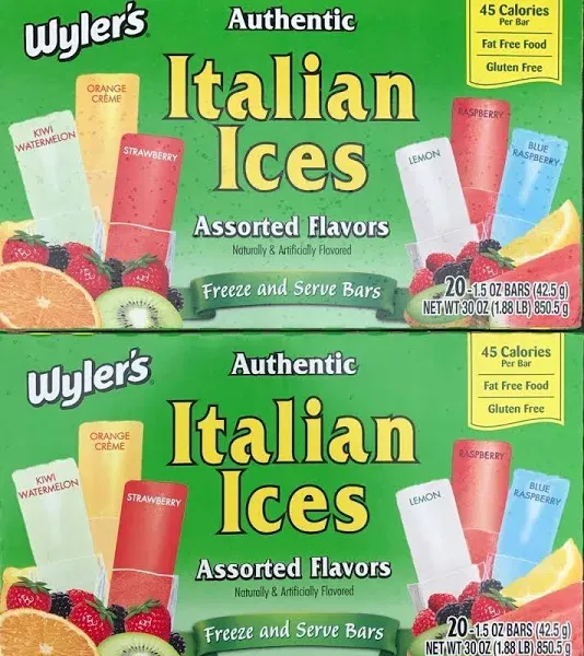 Wyler's Wylers Authentic Italian Ices Original Flavors