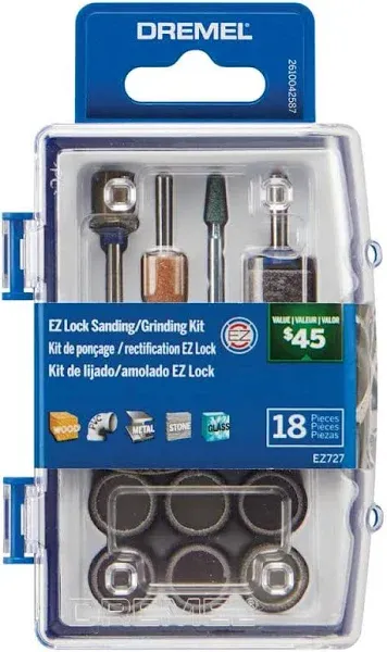 Dremel Lock Sanding & Grinding Rotary Tool Accessories Kit 727