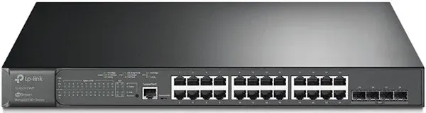 TP-Link TL-SG3428MP | 24 Port Gigabit L2+ Managed PoE Switch | 24 PoE+ Port @384W | 4 x SFP Slots | PoE Auto Recovery | Support Omada SDN | IPv6 , Static Routing | 5 Year Manufacturer Warranty