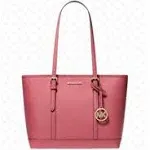 Michael Kors Women's Outlet Jet Set Travel Small Saffiano Leather Top-zip Tote Bag