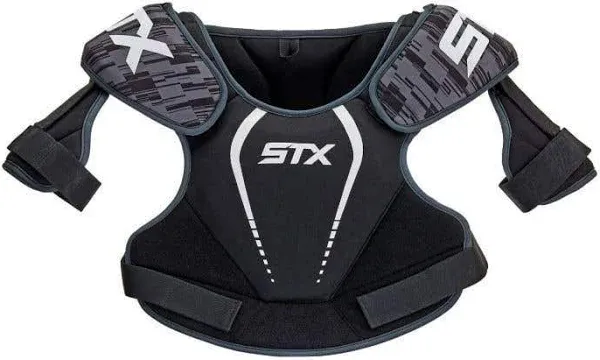 STX Lacrosse Stallion 75 Shoulder Pad - Black - Large