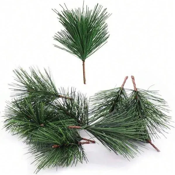 Vuwuma Shxstore-1 Artificial Green Pine Needles Branches Small Twigs Stems Picks