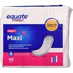 Maxi Pads for Women from Equ_ate, Super 48 Count