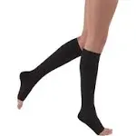 Jobst Relief Knee High 15-20 mmHg, Open Toe / X-Large / Petite / Black