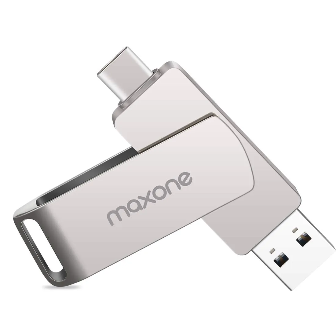 Maxone 64GB Flash Drive USB Type C Both 3.0 Tech - 2 in 1 Dual Drive Memory Stick High Speed OTG for Android Smartphone Computer, MacBook, Chromebook Pixel