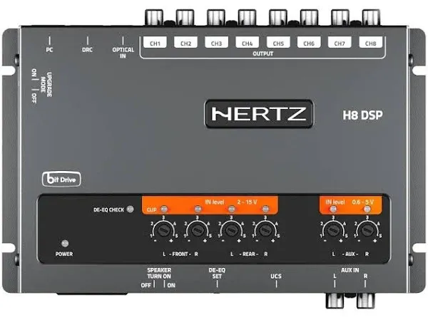 Hertz H8 DSP DRC 8 Channel Digital Sound Processor DSP + DRC HE Remote Control