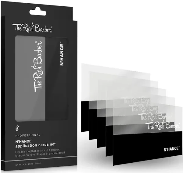 The Rich Barber N'hance Hair Building Fiber Application Cards