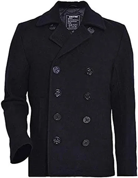 Seibertron Men's Woolen Pea Coat