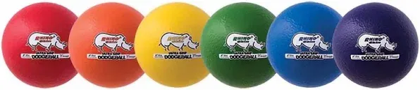 Champion Sports Rhino Skin Low Bounce Ultra Grip Dodgeball Set