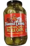 Famous Dave's Signature Spicy Pickle Chips - 64 oz jar