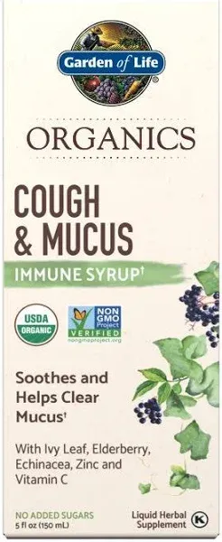 Garden of Life Elderberry Cough and Mucus, 5 fl. oz.