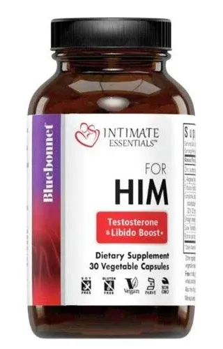 Bluebonnet Intimate Essentials for Him Testosterone & Libido Boost