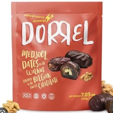 Dorrel Belgian Dark Chocolate Covered Medjool Dates