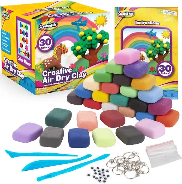 Kids Air Dry Clay Kit for Kids - Modeling Clay Bulk Classroom Art Craft Set 