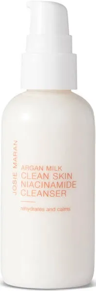 JOSIE MARAN Cleanser Argan Milk Clean Skin Niacinamide Unscented 4 oz