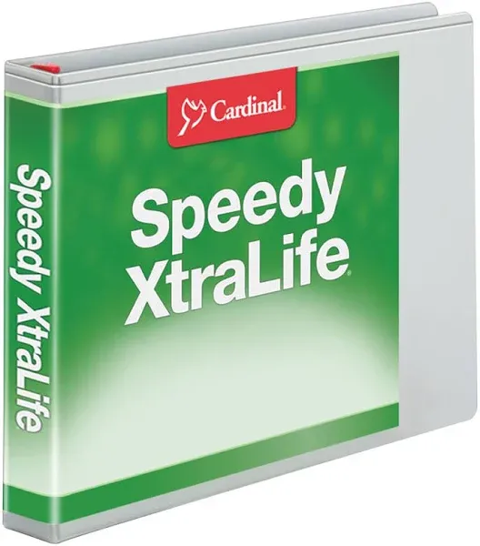 Cardinal Speedy XtraLife Non-Stick Locking Slant-D Ring Binder