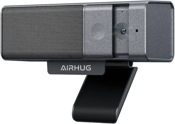 AIRHUG 3 in 1 Webcam 1080P Webcam with Microphone and Speaker