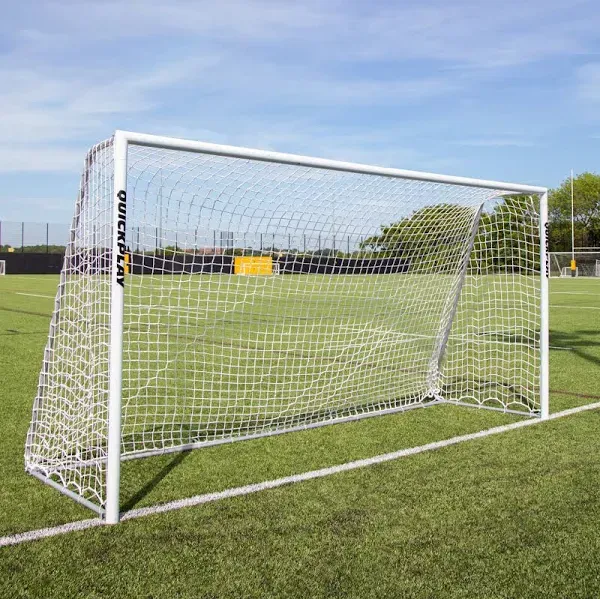 QUICKPLAY Pro Alu Match Soccer Goal Range | Premium Reinforced Aluminum Soccer Match Goal [Single Goal]