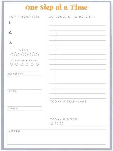 Graphique de France self-care Large Notepad