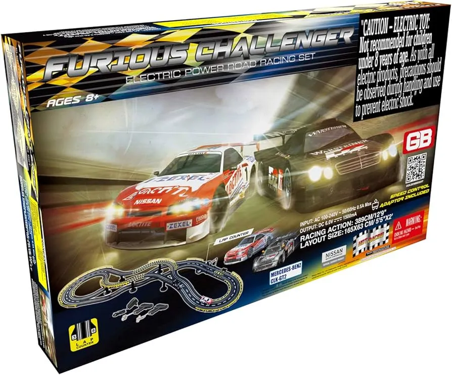 GB Furious Challenger Electric Power Road Racing Set