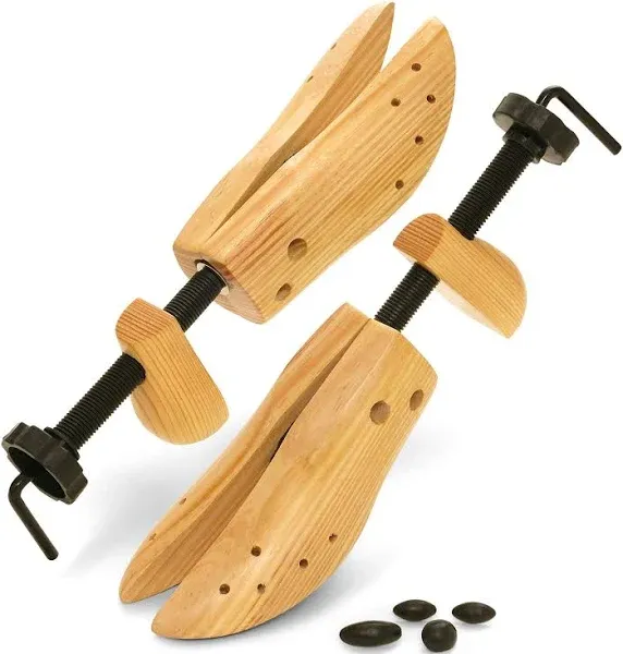 Shoe Stretcher Women and Men&#039;s Shoe Widener - Wooden Expander for Wide Feet, ...