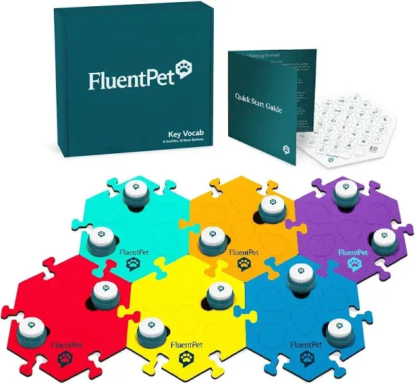 FluentPet Basic Key Vocab Kit Dog & Cat Games & Puzzles Toy