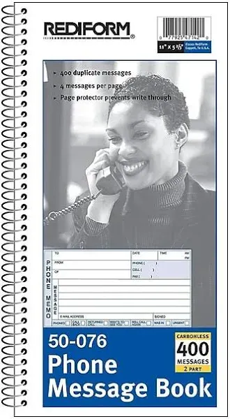 Rediform Phone Message Pad