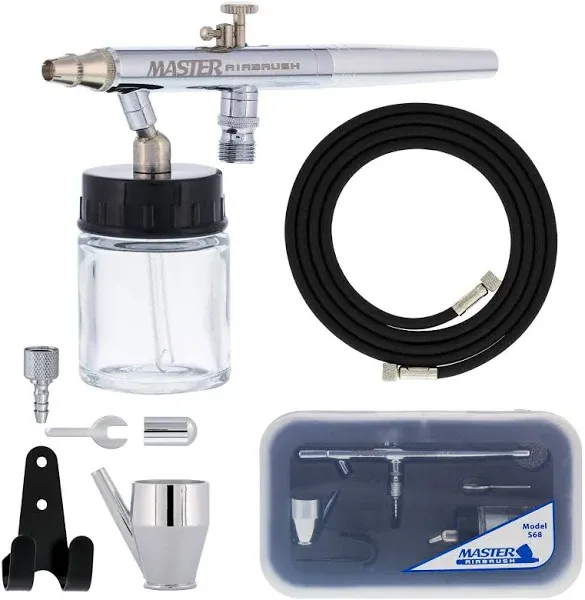 Master Performance S68 Multi-Purpose Precision Dual-Action Siphon Feed Airbrush,