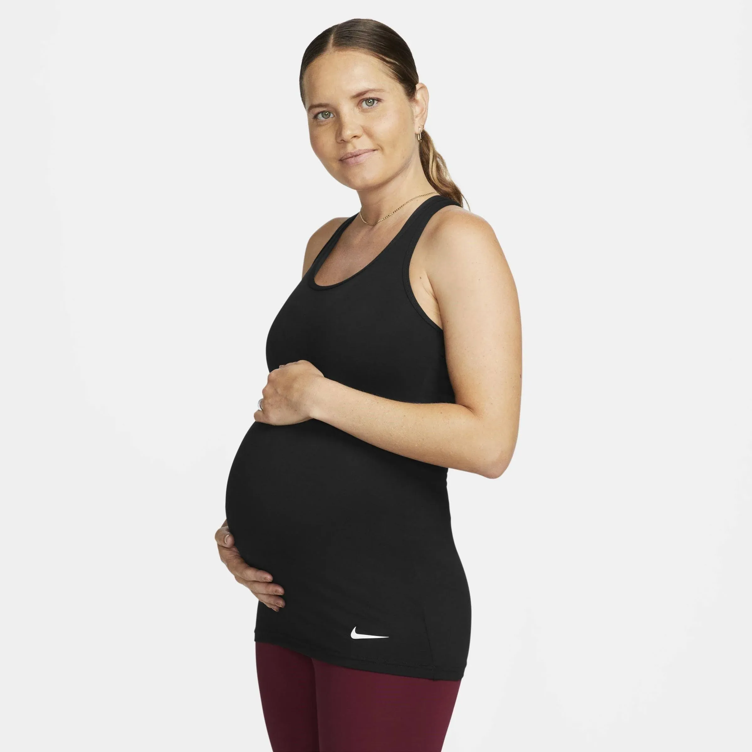 Nike Dri-Fit Maternity Workout Tank Top Women&#x27;s Size Small Black CQ9295-010 NWT